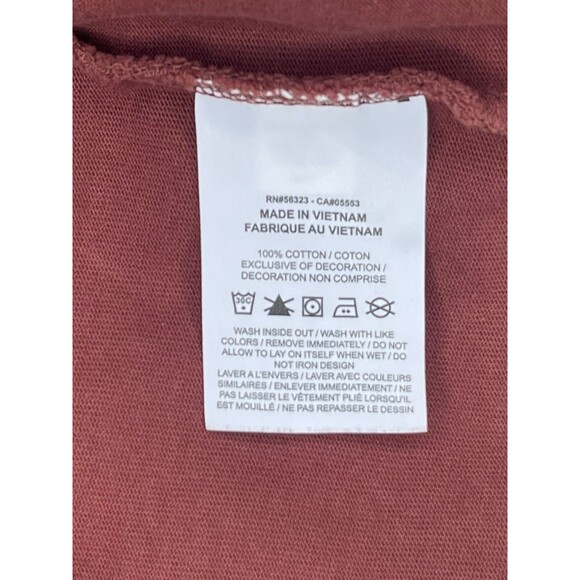 NIKE Ankle Cropped Wide Leg Sweatpants Womens MED Burgundy Drawstring Loungewear - Picture 5 of 6